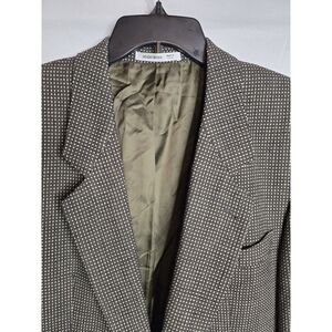 Hugo Boss Delon‎  Houndstooth Blazer 42L jacket sport coat Wool *READ*